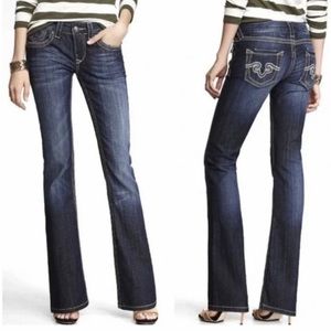 Women’s ReRock  for Express jeans boot 4S Low rise 2% Stretch